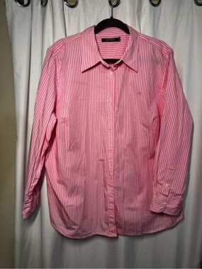 Ralph Lauren Pink & White Stripe Dress Shirt